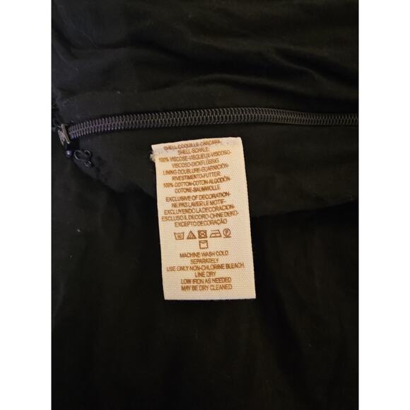 Free People Santoshi Embroidered Black Wide Leg Pants Boho Size 6 - Picture 12 of 15